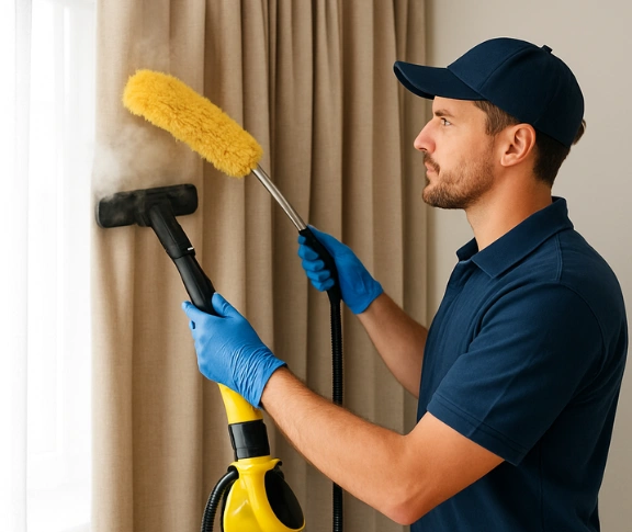 Trusted blind cleaning technician Matty Curtain Cleaning parkwood QLD