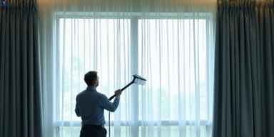 Commercial curtain stain removal service parkwood hotels offices restaurants