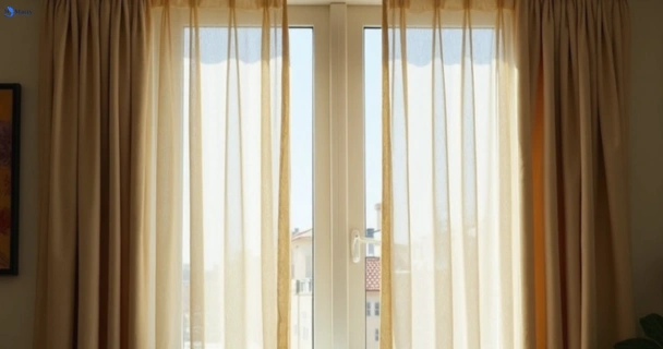 Dusty and dull curtains in parkwood before steam cleaning